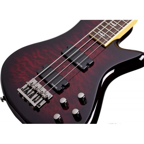  [아마존베스트]Schecter Stiletto Extreme-4 Bass Guitar (4 String, Black Cherry)