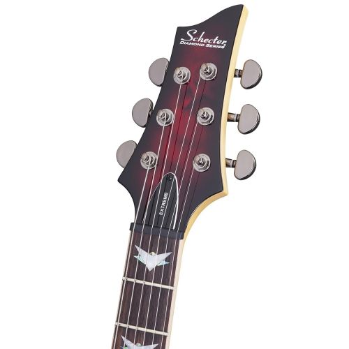  Schecter 6 String Solid-Body Electric Guitar Black Cherry Burst 1991