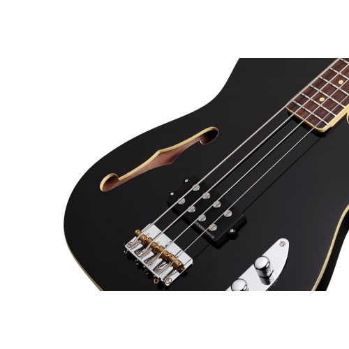  Schecter Baron-H 4-String Bass Guitar, Vintage Black