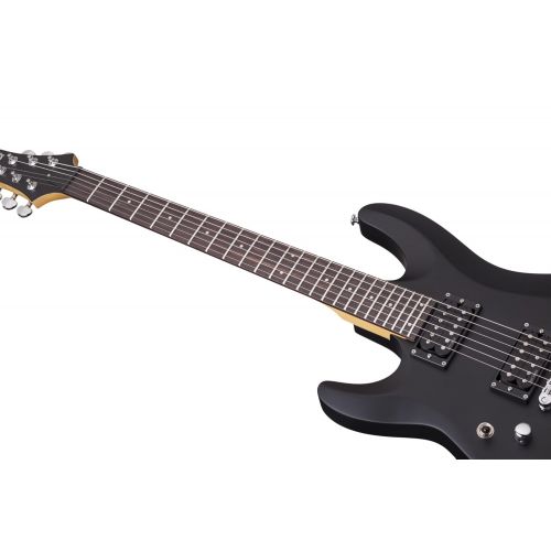  Schecter 431 C-6 Deluxe Solid-Body Electric Guitar, Satin Metallic Light Blue