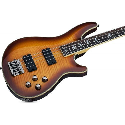  Schecter Electric Bass Guitar - Omen Extreme 4-string Vintage Sunburst