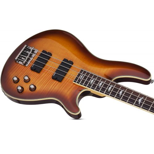  Schecter Electric Bass Guitar - Omen Extreme 4-string Vintage Sunburst