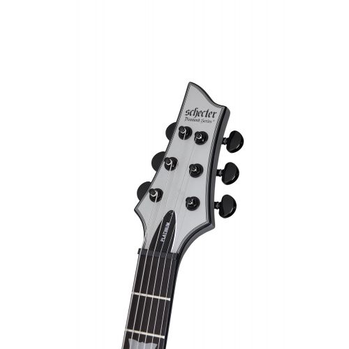  Schecter C-1 PLATINUM Satin Silver Solid-Body Electric Guitar, Satin Silver