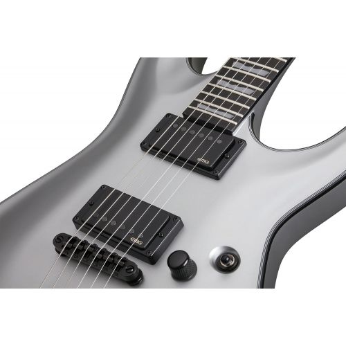  Schecter C-1 PLATINUM Satin Silver Solid-Body Electric Guitar, Satin Silver