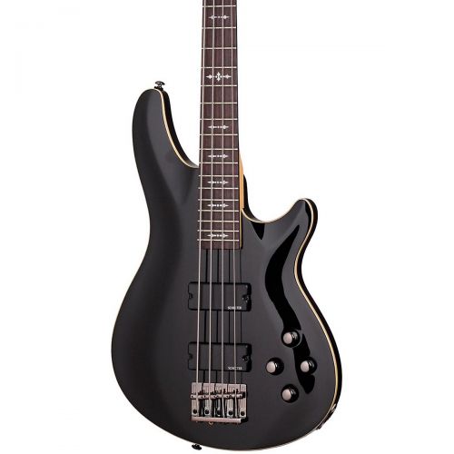  Schecter Guitar Research},description:The Omen-4 electric bass guitar is the perfect bass for beginners to intermediate players. Quality woods and great sounding electronics give t