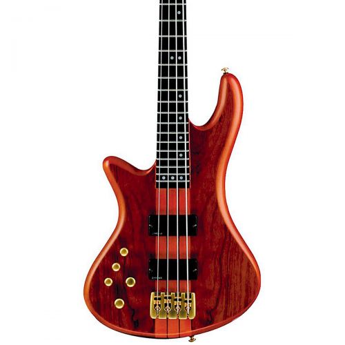  Schecter Guitar Research},description:The Schecter Stiletto Studio-4 Left-Handed Bass Guitar is a sleek, sexy, sharp-looking bass loaded with features that count. Neck-thru constru