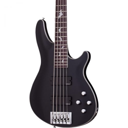  Schecter Guitar Research},description:The Damien Platinum 5 5-string electric bass exudes custom design at a price thats perfect for any musician and almost any budget. It features