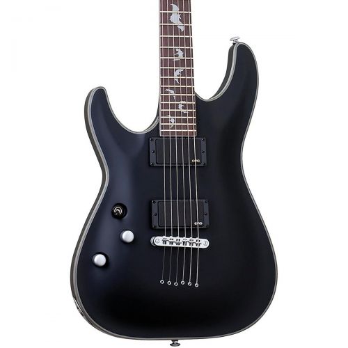 Schecter Guitar Research},description:The Schecter Damien Platinum 6 Left-Handed Electric Guitar has a double-cutaway mahogany body, set 3-piece maple neck, and a 24-fret rosewood