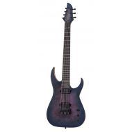 Schecter Guitar Research 7 String Solid-Body Electric Guitar Right, Blue Crimson Full 303