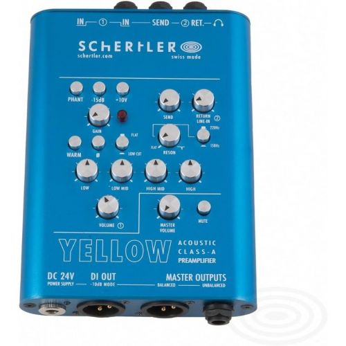  Schertler Yellow Single Channel Class A Preamp