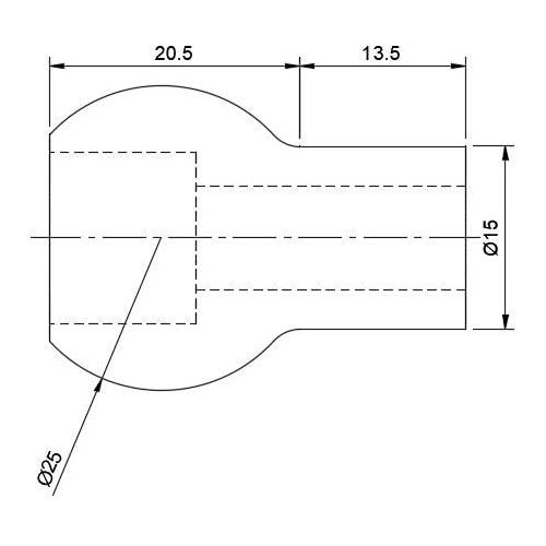  [아마존베스트]Schichtwert RAM Mount M8 Ball 1 Inch Bracket 2.5 cm