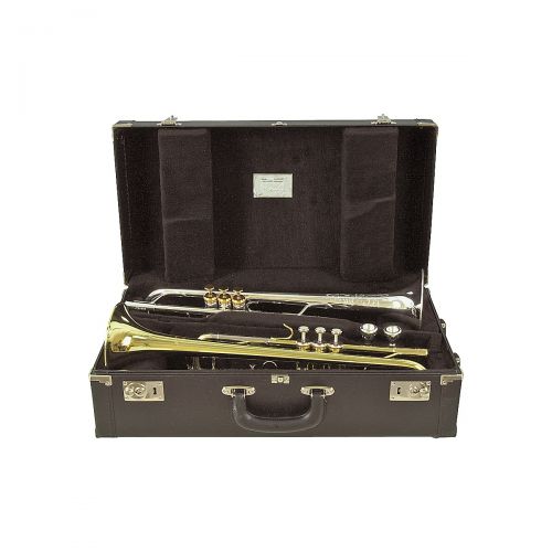 Schilke},description:This double trumpet case accommodates all Schilke trumpet models, including cornets and piccolo trumpets. The case features two slots to store instruments vert