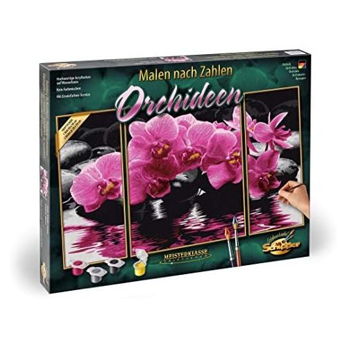 Schipper Adult Paint by Number: Tryptych Orchids Model Kit