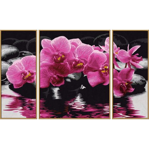  Schipper Adult Paint by Number: Tryptych Orchids Model Kit