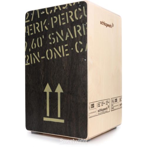  Schlagwerk 2inOne Large Cajon - Black Edition