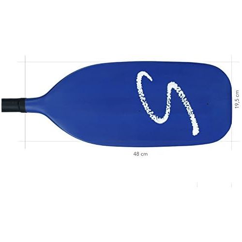  Schlegel Whitewater separable double paddle. Super robust, easy to handle as symmetrical paddle blades. Choice of length and strain. 190-210 cm, 30°-90 paddle made in Germany by Ku