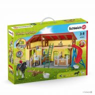 Schleich Large Farm Barn with Animals and Accessories Play Set Farm World 42333