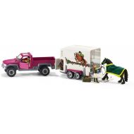 Schleich Pick Up Horse Trailer Play Set Kids Toddler Toys Pretend Girl Gift Truck NEW