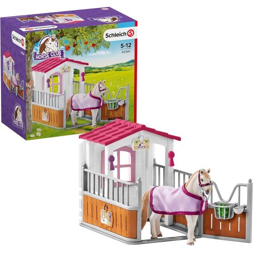  Schleich 42368 - Pferdebox mit Lusitano Stute & 42104 - Waschplatz