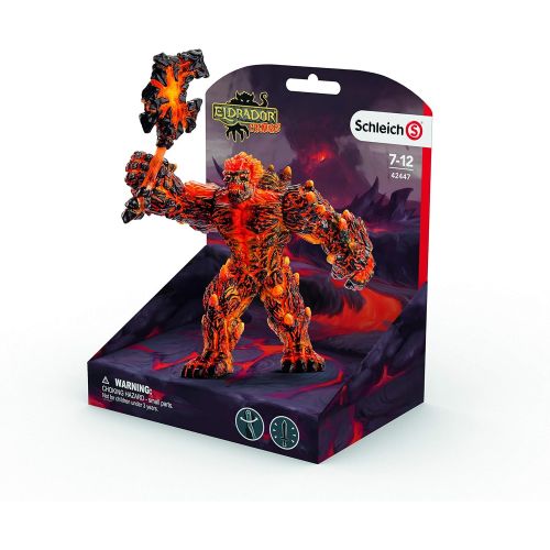  SCHLEICH Eldrador Lava Golem with Weapon Imaginative Figurine for Kids Ages 7-12