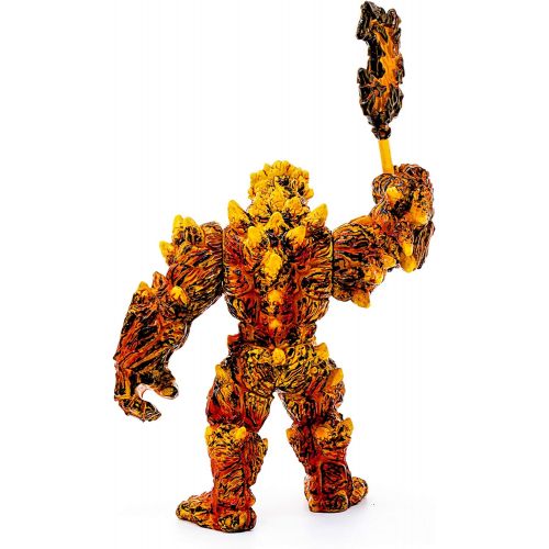  SCHLEICH Eldrador Lava Golem with Weapon Imaginative Figurine for Kids Ages 7-12