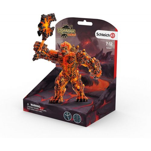  SCHLEICH Eldrador Lava Golem with Weapon Imaginative Figurine for Kids Ages 7-12