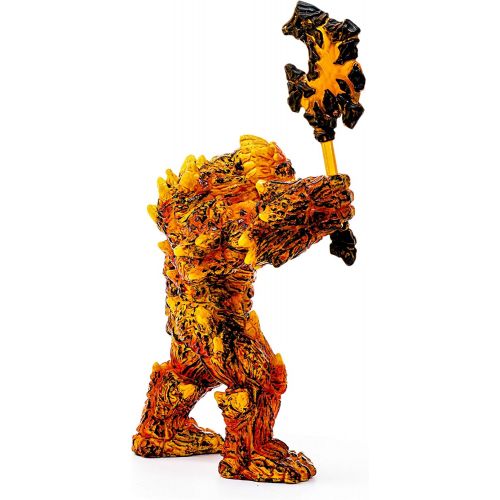  SCHLEICH Eldrador Lava Golem with Weapon Imaginative Figurine for Kids Ages 7-12