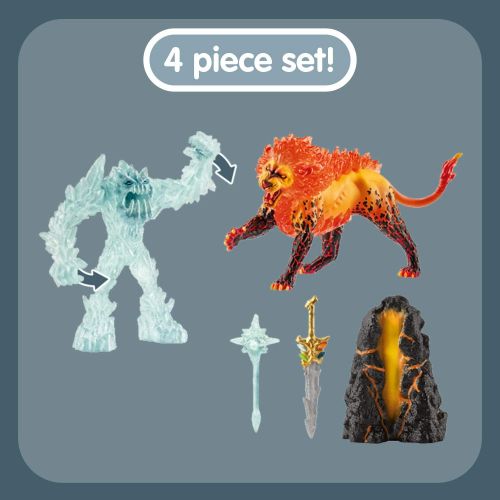  Schleich Eldrador Creatures Battle for the Super Weapon 5-piece Action Figure Toy Playset for Kids Ages 7-12