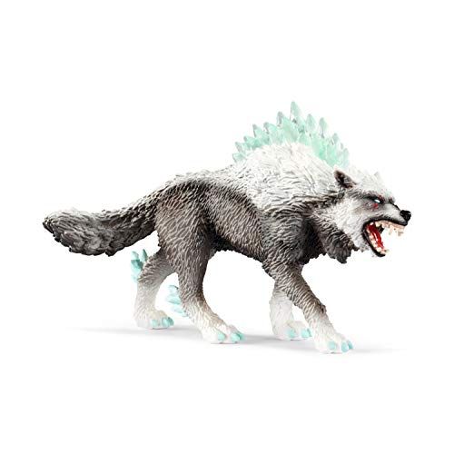  SCHLEICH Eldrador Creatures Snow Wolf Action Figure Toy for Kids Ages 7-12