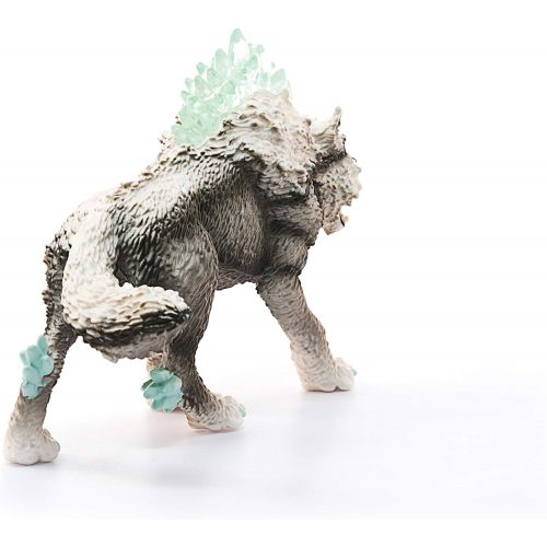  SCHLEICH Eldrador Creatures Snow Wolf Action Figure Toy for Kids Ages 7-12