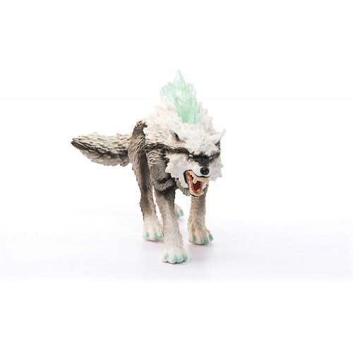  SCHLEICH Eldrador Creatures Snow Wolf Action Figure Toy for Kids Ages 7-12