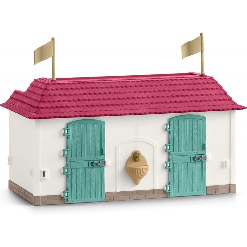  Schleich Horse Club 70-Piece Lakeside Country Dollhouse and Horse Stable Playset for Kids Ages 5-12