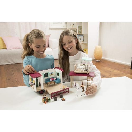  Schleich 42415 Caravan for Secret Club Meetings Play Set, Multicolor