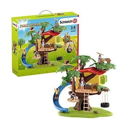  Schleich 42408 Adventure Tree House Play Set, Multicolor