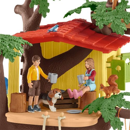  Schleich 42408 Adventure Tree House Play Set, Multicolor