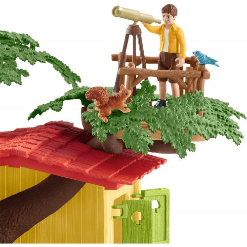  Schleich 42408 Adventure Tree House Play Set, Multicolor