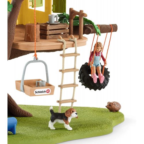  Schleich 42408 Adventure Tree House Play Set, Multicolor