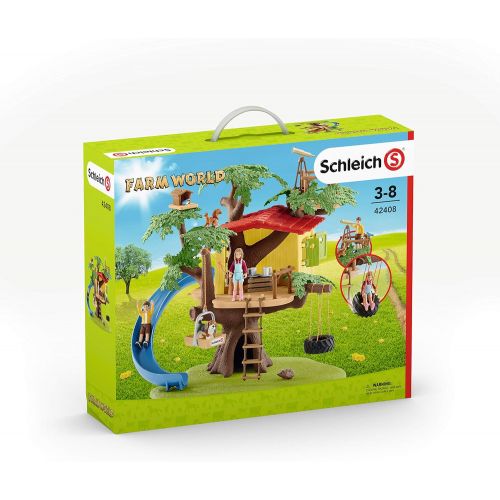  Schleich 42408 Adventure Tree House Play Set, Multicolor