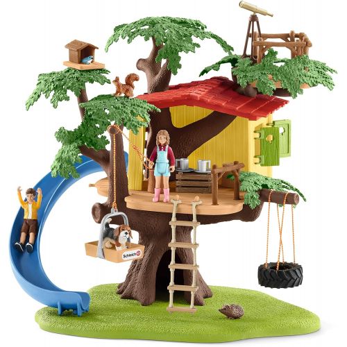  Schleich 42408 Adventure Tree House Play Set, Multicolor