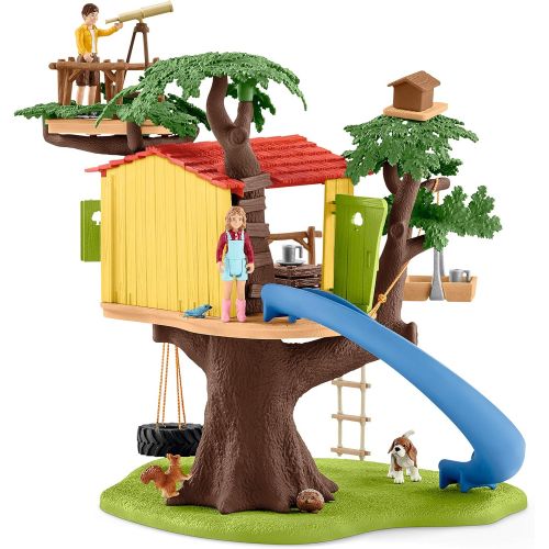  Schleich 42408 Adventure Tree House Play Set, Multicolor