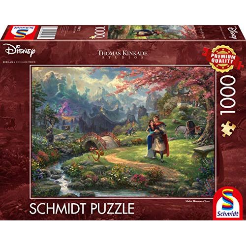  Schmidt Thomas Kinkade: Disney Mulan Blossoms of Love Jigsaw Puzzle (1000 Pieces)