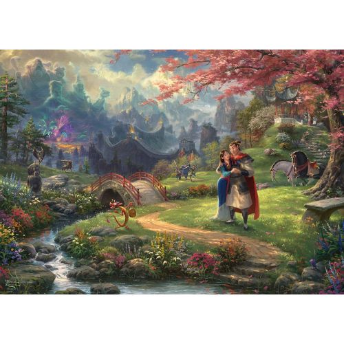  Schmidt Thomas Kinkade: Disney Mulan Blossoms of Love Jigsaw Puzzle (1000 Pieces)