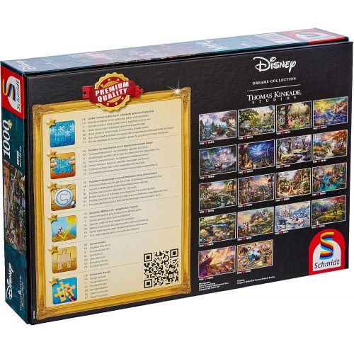  Schmidt Spiele 59489 Jigsaw Puzzle 1,000 Pieces Disney Thomas Kinkade, 101 Dalmatians, Multi Coloured