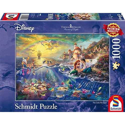  Schmidt Spiele 59479 Thomas Kinkade Disney The Little Mermaid Jigsaw Puzzle, Multi Colour