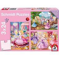 [아마존 핫딜]  [아마존핫딜]Schmidt Spiele Puzzle 56217, rosa, Marchenhafte Prinzessin, 3x24 Teile