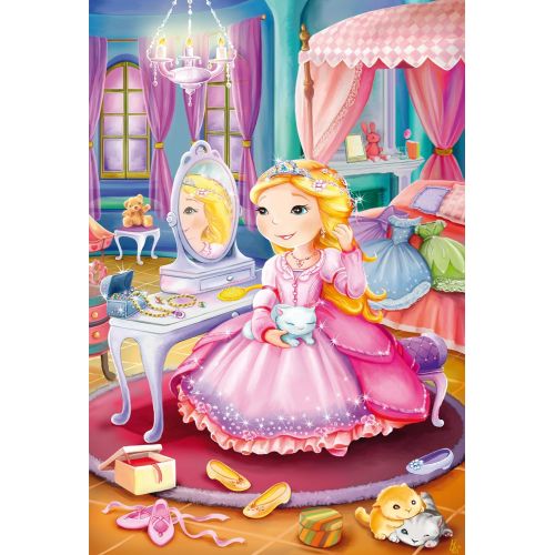  [아마존 핫딜]  [아마존핫딜]Schmidt Spiele Puzzle 56217, rosa, Marchenhafte Prinzessin, 3x24 Teile