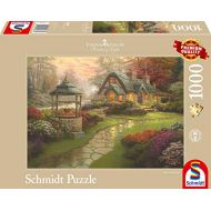 [아마존 핫딜]  [아마존핫딜]Schmidt Spiele Schmidt Puzzle 1000 pieces - House with Fountain - T.Kinkade (code 58463)