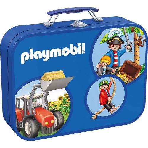  [아마존 핫딜]  [아마존핫딜]Schmidt Spiele 55599 Playmobil 2, Puzzle-Box im Metallkoffer, 2x60 und 2x100 Teile Kinderpuzzle, bunt