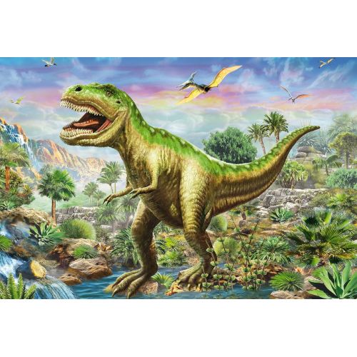  [아마존 핫딜]  [아마존핫딜]Schmidt Spiele Puzzle 56202, gruen, Abenteuer mit den Dinosauriern, 3x48 Teile