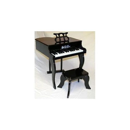  Schoenhut 30-Key Fancy Baby Grand with Bench,Black